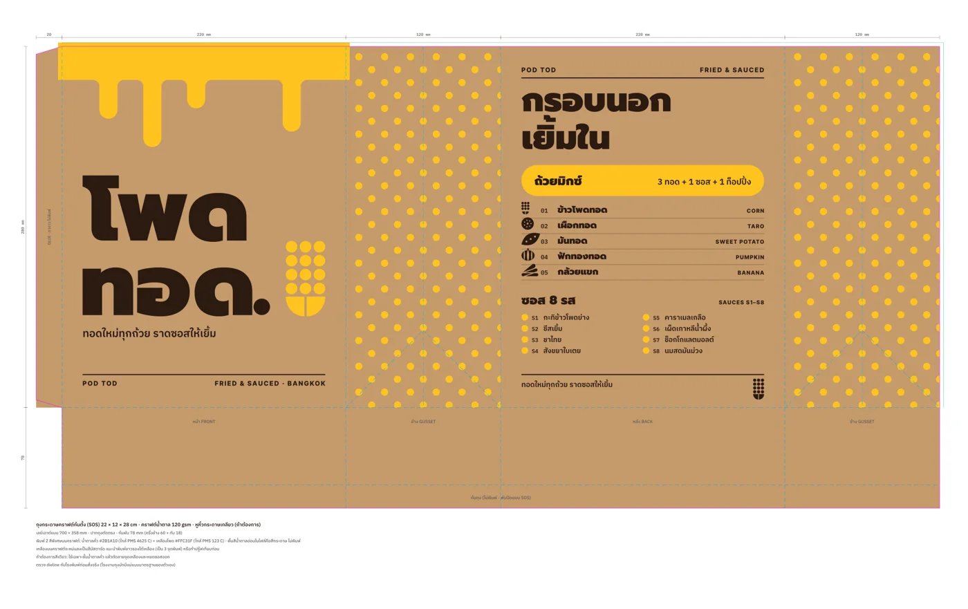 ถุงกระดาษคราฟต์ 22×12×28 cm